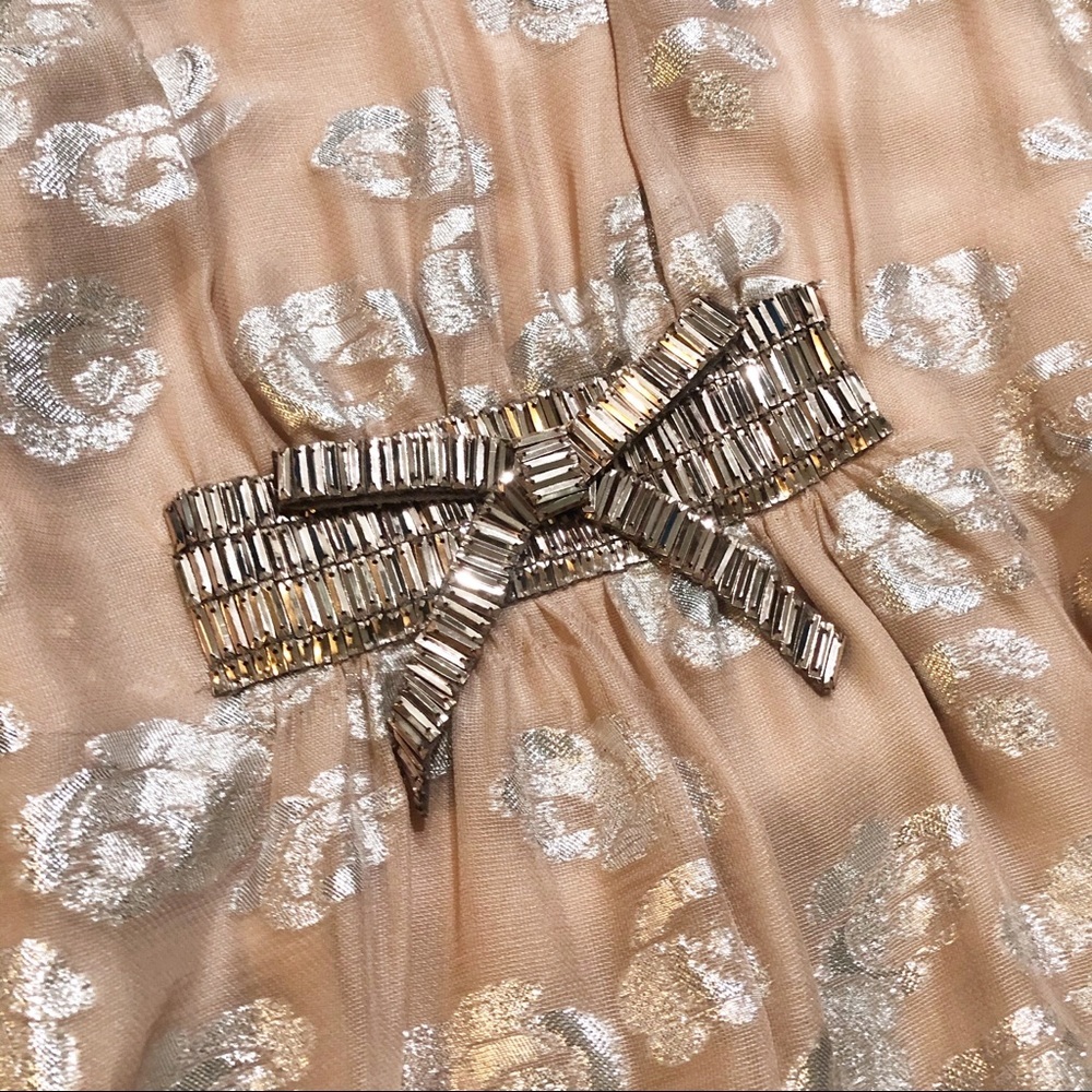 Norman Ambrose Runway Designer Rose Gold Dress - Picture 4 of 7